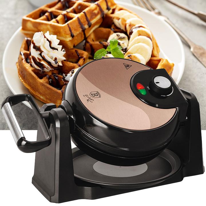 Produktbild BerlingerHaus BH9451 Rotatable waffle maker with stand Metallic Line Rose Gold