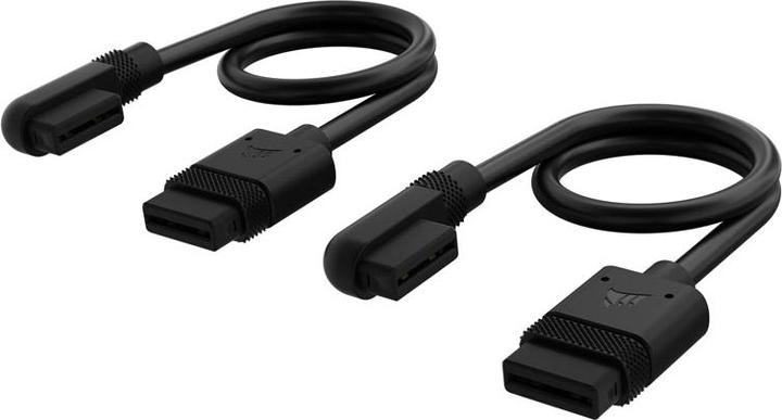 Produktbild Corsair iCUE LINK Cable, 2x 200mm with Straight/Slim 90° connectors, Black
