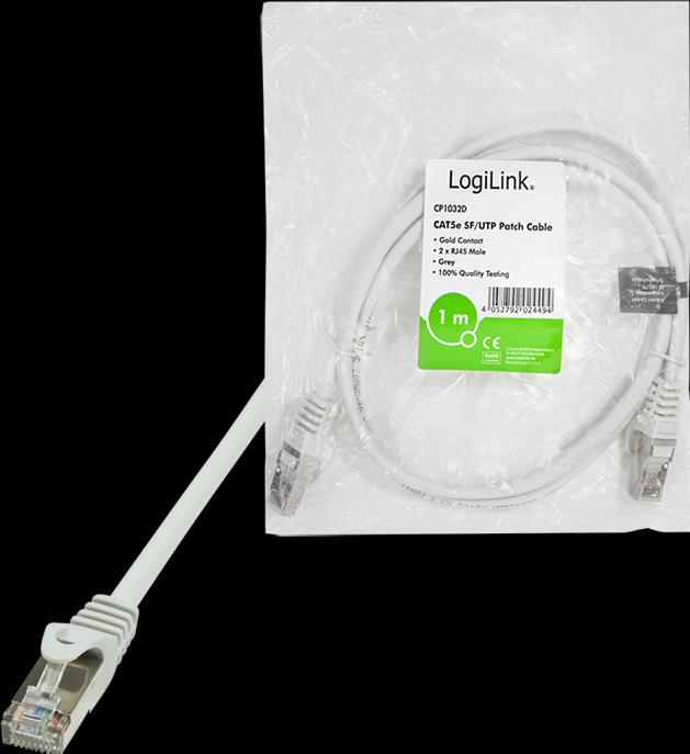 Actual product image LogiLink Network cable (SF/UTP, CAT5e, 1 m)