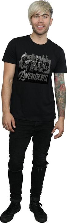Actual product image Mens Avengers Mono Team Art T-Shirt (XL)