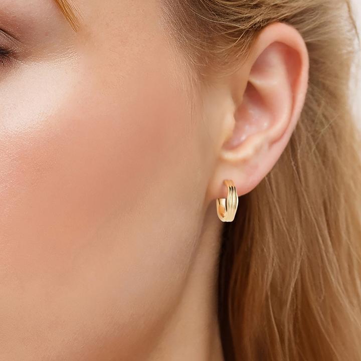 Actual product image Glanzstücke München Ladies hoop earrings - 37470 (Sterling Silver)