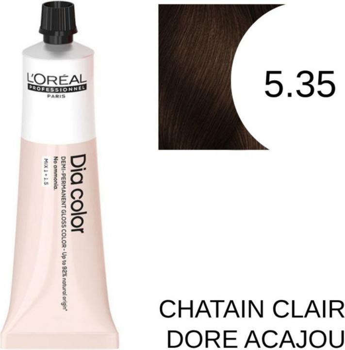 Produktbild L'Oréal Paris Loreal DIA Color 5,35 Hellbraun Gold Mahagoni 60 ml (5.35 Hellbraun, Mahagoni goldfarben)