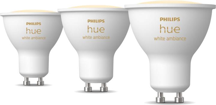 Actual product image Philips Hue White Ambiance (GU10, 4.20 W, 350 lm, 3 x, E)