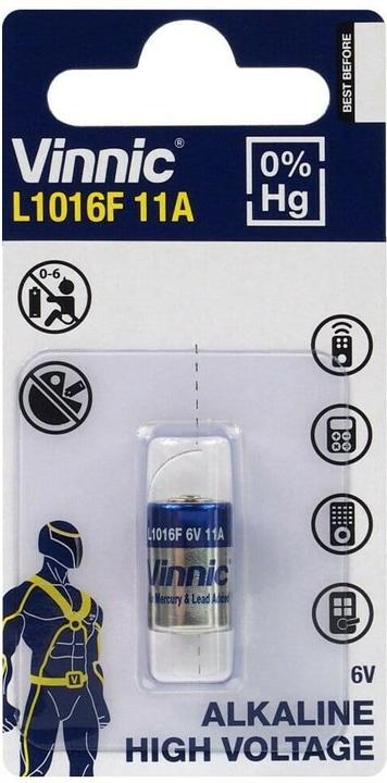 Produktbild Vinnic Batterie für Auto-Fernsteuerung 11A / MN11 / L1016F (1 Stk., 11A, 44 mAh)