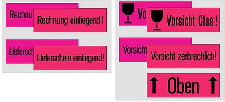 Nährwerte und Zutaten HERMA Hinweisetiketten