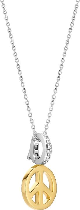 Immagine prodotto Ti Sento Milano Collana e pendente Peace placcato oro 6803SY (Argento 925, 45 cm)