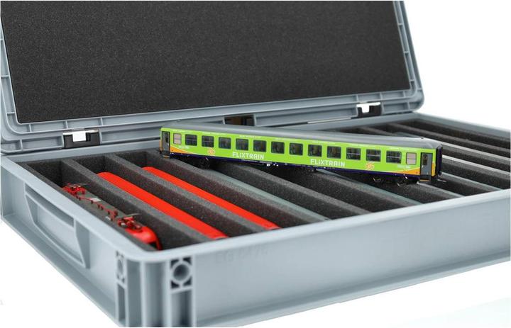 Produktbild Feldherr EB24SET - Eurobehälter für Modelleisenbahnen, Loks und Fahrzeuge - 11 Stege für Spur H0 -