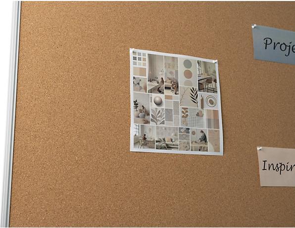Immagine prodotto eurokraft basic Lavagna per spilli, sughero naturale, largh. x alt. 1500 x 1000 mm. (Bacheca, 100 x 150 cm)