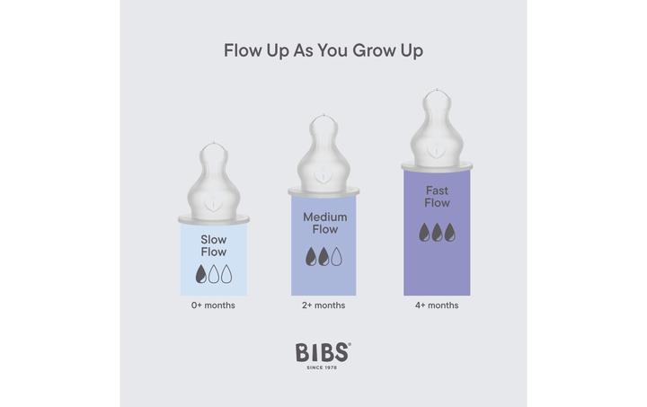 Produktbild Bibs Flaschensauger Silicone Fast Flow 2 Stück