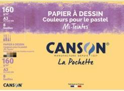 Produktbild Canson Zeichenpapier Mi-Teintes, Pastell Farben (160 g/m²)