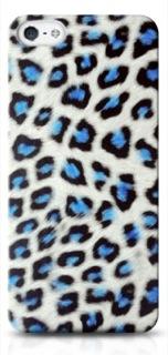 Immagine prodotto Ultra Case Custodia Wild Cat per iPhone 5/5S/SE Leopard Pattern bianco/blu (Apple iPhone 5, Apple iPhone 5s)
