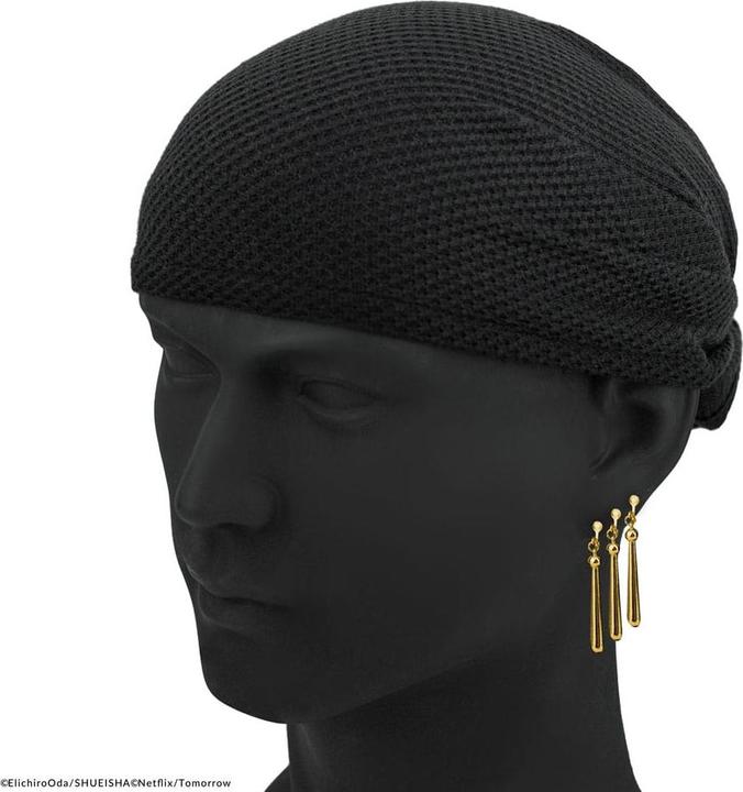Actual product image Cinereplicas One Piece Bandana & Earring Set Zoro