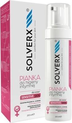 Actual product image Solverx Sensitive Skin Intimate Hygiene Foam For Women 200ml (200 ml, Intimate washing lotion)