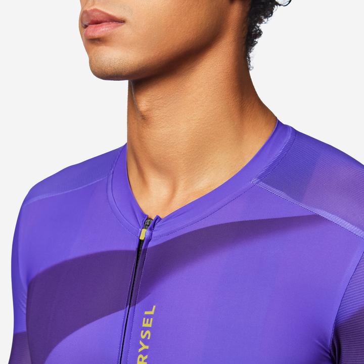 Actual product image Van rysel Rennrad Radtrikot kurzarm Sommer Unisex Racer 2 lila (M)
