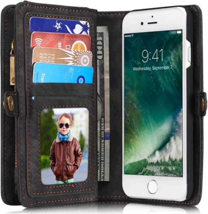 Actual product image Caseme Apple iPhone 8 Real Leather Wallet Card Case (Apple iPhone 8)