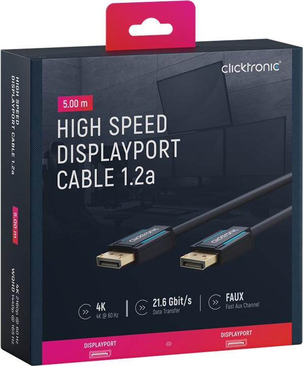 Produktbild clicktronic DisplayPort — DisplayPort (5 m, DisplayPort)