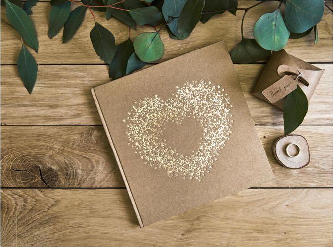 Produktbild Partydeco Gästebuch Herz (20.5 x 20.5 cm)