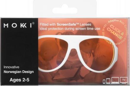 Actual product image Mokki ScreenSafe white 2-5 years click & change