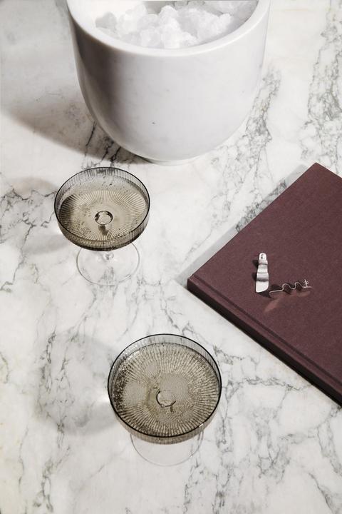 Immagine prodotto Ferm Living Ondulazione (15 cl, 2 Occhiali, Bicchieri da champagne)