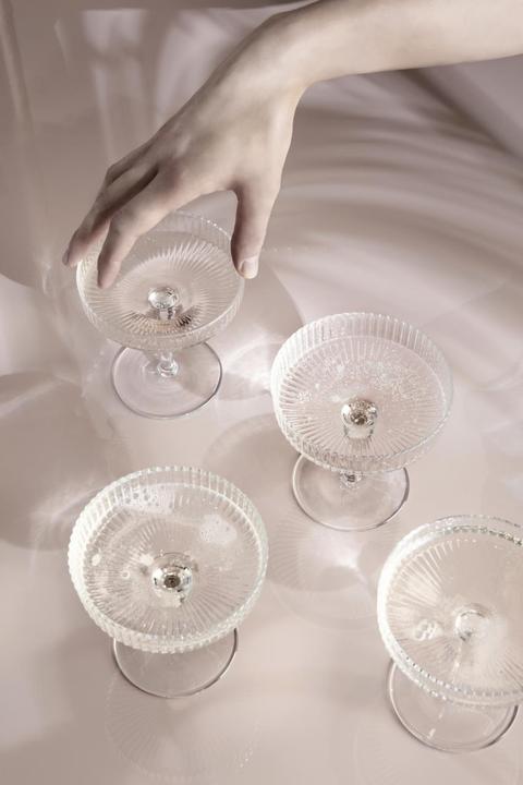 Immagine prodotto Ferm Living Ondulazione (15 cl, 2 Occhiali, Bicchieri da champagne)