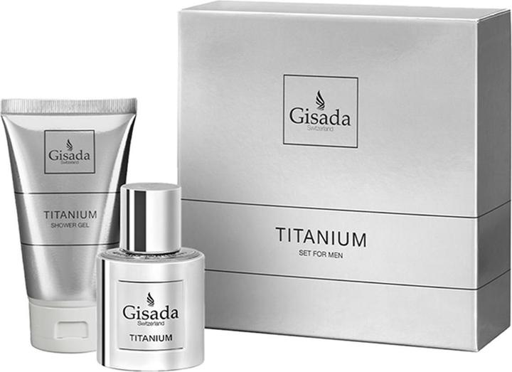 Gisada Titanium Men's Fragrance Set Eau De Parfum 50ml und Duschgel 100ml