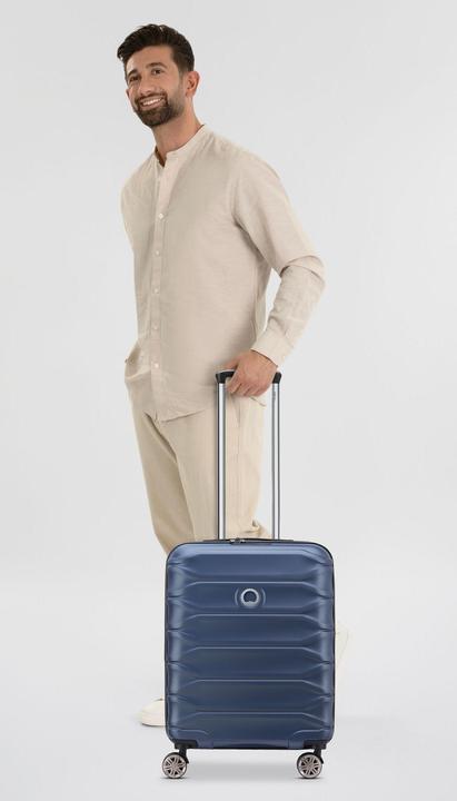 Actual product image Delsey Meteor 4-wheel cabin trolley 55 cm with stretch fold (46 l, Hand luggage (up to 50 litres))