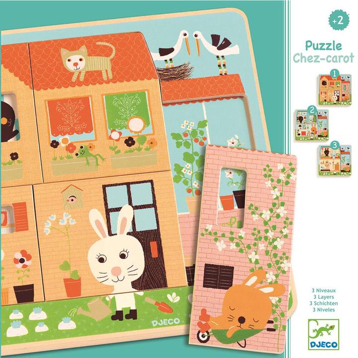 Actual product image Djeco Chez Carot (12 pieces)