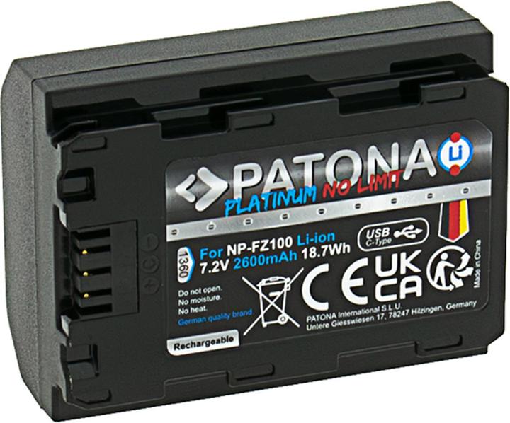 Produktbild Patona Platinum Fuji NP-W235 USB-C (Akku)