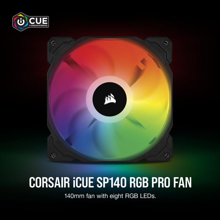 Actual product image Corsair SP140 RGB PRO (140 mm, 1 x)