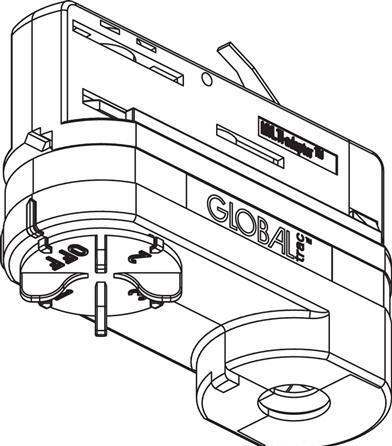 Produktbild Lival Global XTSA 68-1 adaptor 230V, 3-faset, grå, med tilbehør. - PROFESSIONEL