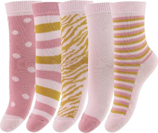 Produktbild Minymo Socken bedruckt 5er Set Light Rose Gr. 31-34 (5er Pack, 31 - 34)