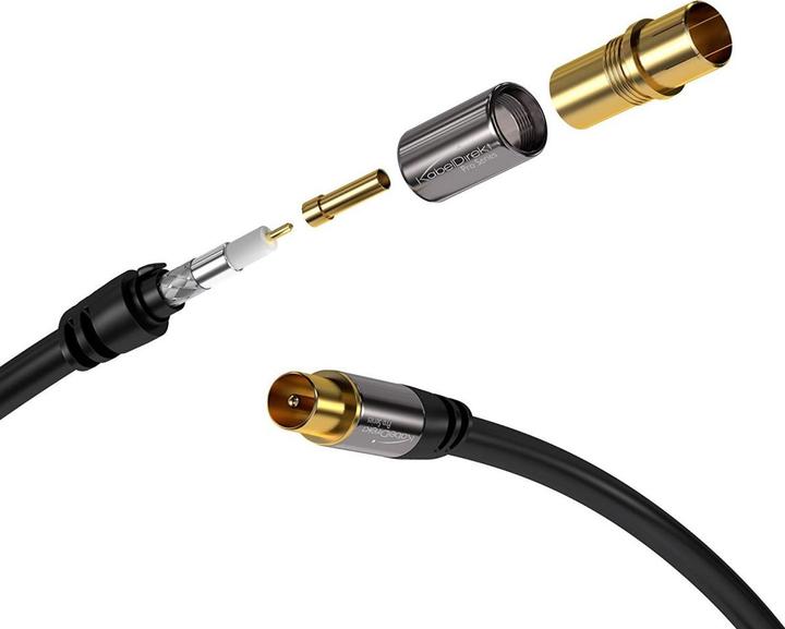 Produktbild KabelDirekt 4K TV Antennenkabel für digitales & analoges Fernsehen (Antennenkabel)