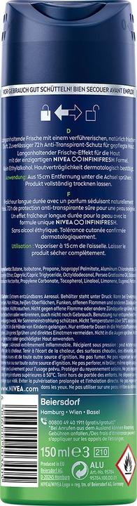 Actual product image Nivea Men MEN Fresh Sensation Spray (Spray, 150 ml)