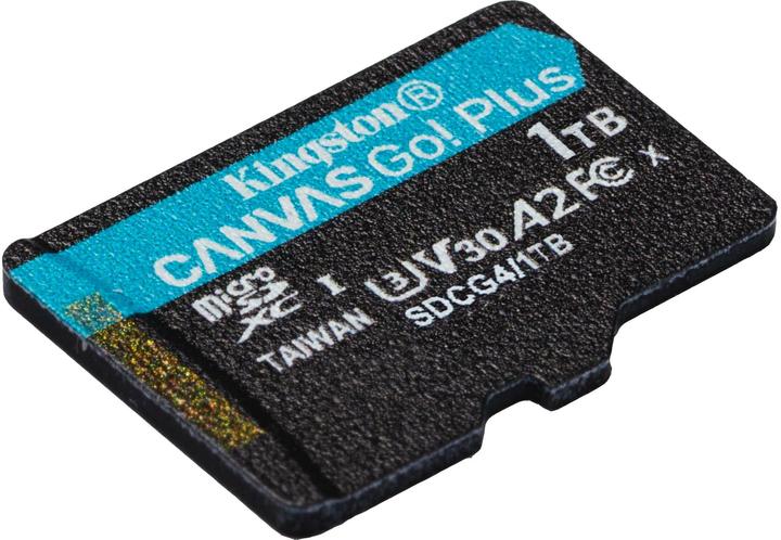 Image du produit Kingston Card Canvas Go Plus MicroSD 1TB (1000 Go, microSDXC, U3, UHS-I)
