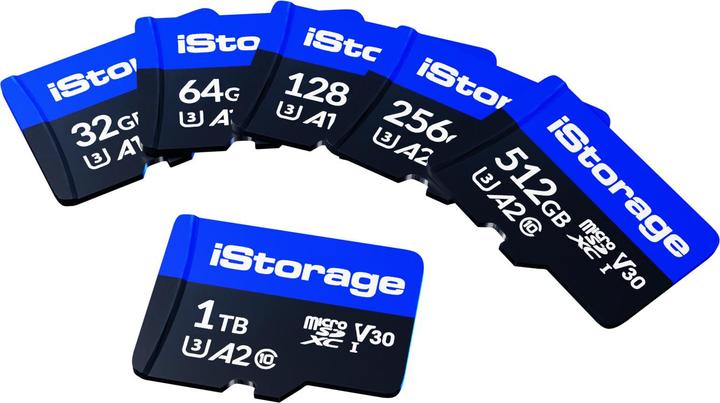 iStorage microSD (3-Pack) (1000 GB, microSDXC, U3, UHS-III)