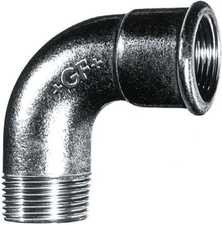 Produktbild Georg Fischer Temperguss verzinkt Bogen kurz 1/2"