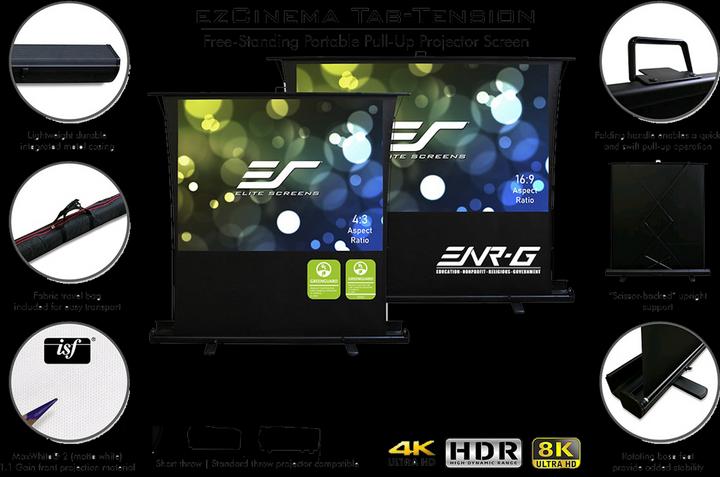 Image du produit Elite Screens Tension de l'onglet ezCinema (80", 16:9)