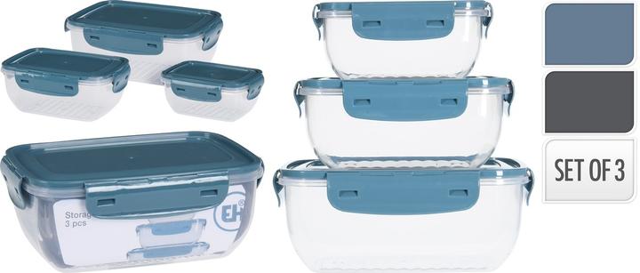 Excellent Houseware Vorratsschalen 3er Set (1.40 l)