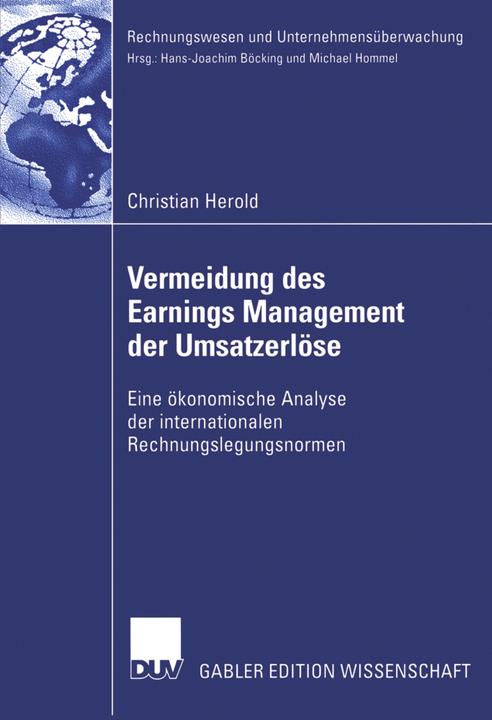 Produktbild Vermeidung des Earnings Management der Umsatzerlöse (Christian Herold)