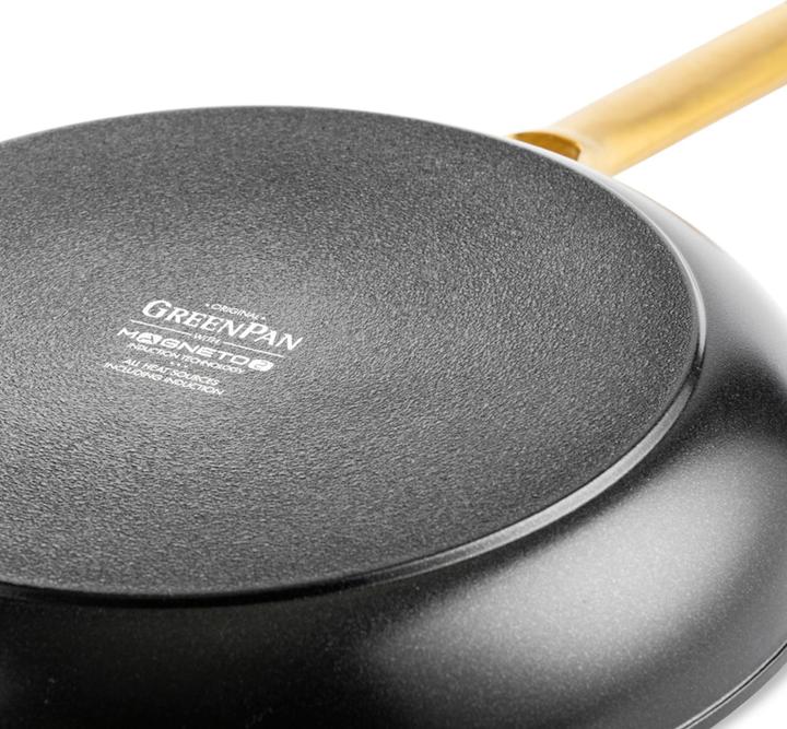 Actual product image Greenpan Ceramic pans PADOVA Black 20 + 24 + 28 cm (28 cm, Frying pan, Aluminium)