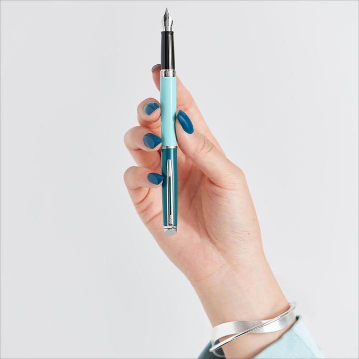 Immagine prodotto Waterman Proiettili. Scatola regalo Hemisphere Colour Blocking Green C.C. M bl. (Argento, Verde, 1 x)