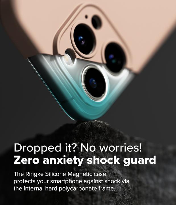Produktbild Ringke Case for iPhone 16 Pro Max SILICONE MAGNETIC PINK SAND (Apple iPhone 16 Pro Max)