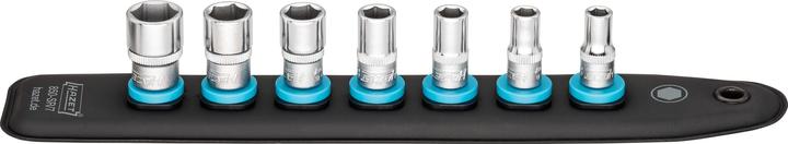 HAZET SmartRail mit 7 Steckplätzen 850-SR/7 ∙ Vierkant6,3 mm (1/4 Zoll) ∙ Aussen Sechskant-Tractions… (10 mm, 13 mm, 5.5 mm, 11 mm)