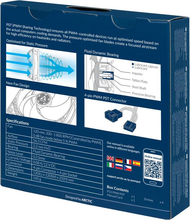 Immagine prodotto Arctic P12 PWM PST (120 mm, 1 x)