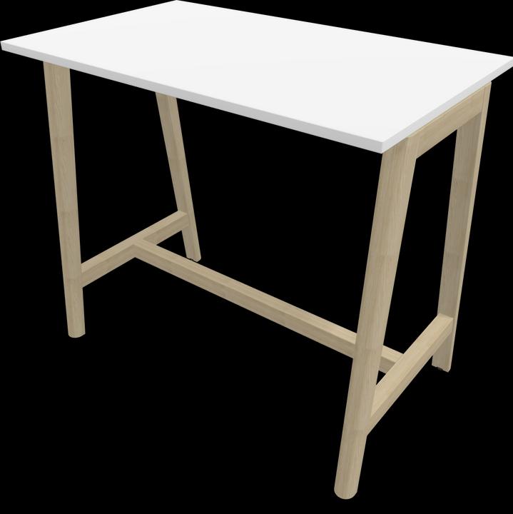 Frêne naturel teinté gris clair, Blanc