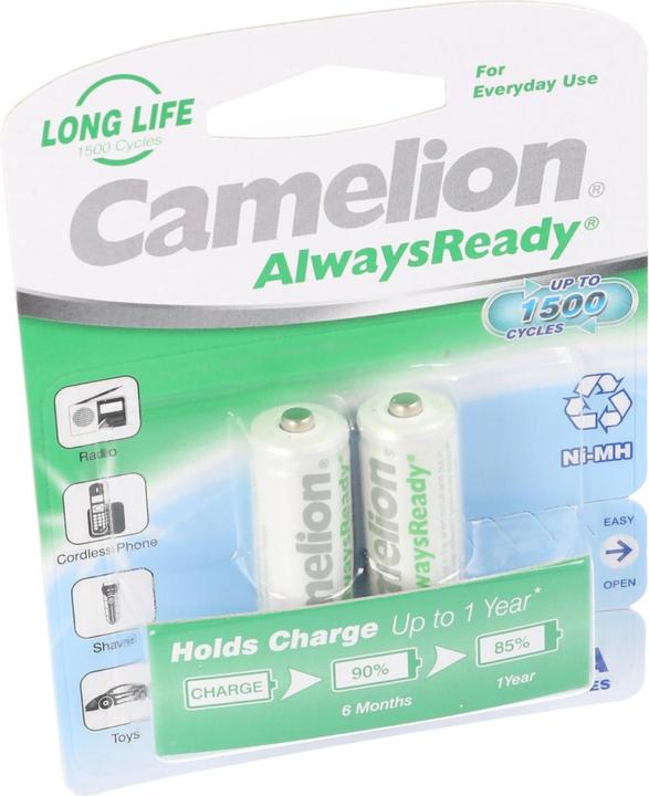 Immagine prodotto Camelion Akku AA, Mignon LR6, HR6, in 2er Blisterverpackung (2 pz., AA, 800 mAh)
