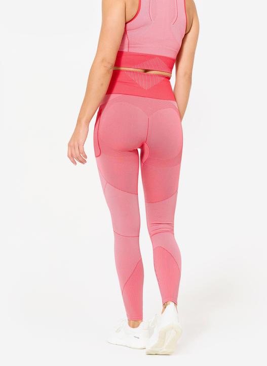 Immagine prodotto Domyos Leggings Damen seamless hohe Taille - rot/rosa (XS)