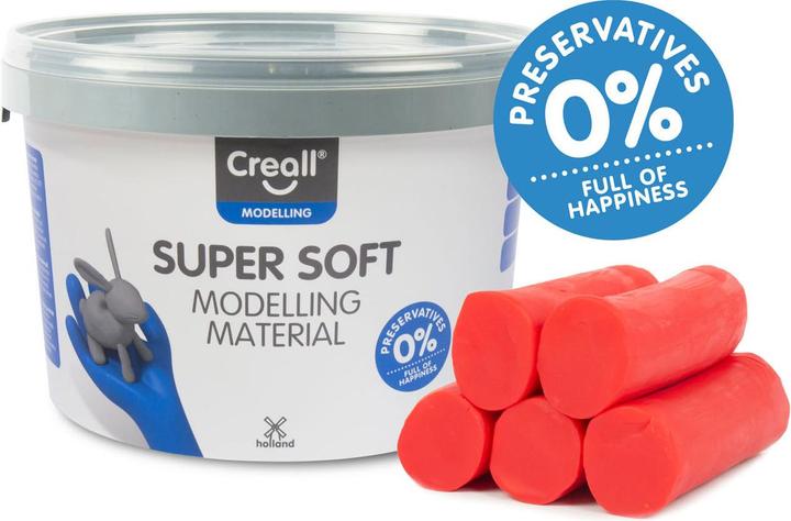 Produktbild Creall Supersoft klei Rood, 1750gr.