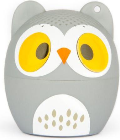 Actual product image Hamlet XBTPET-OWL Portable Mono Speaker Grey, White, Yellow 4 W (4 h, Rechargeable battery operated)