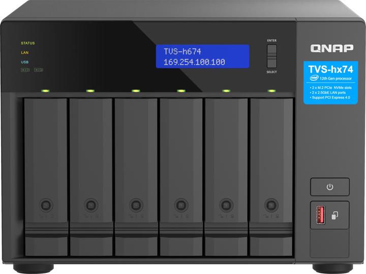 Actual product image QNAP TVS-h674-i3-16G (0 TB)